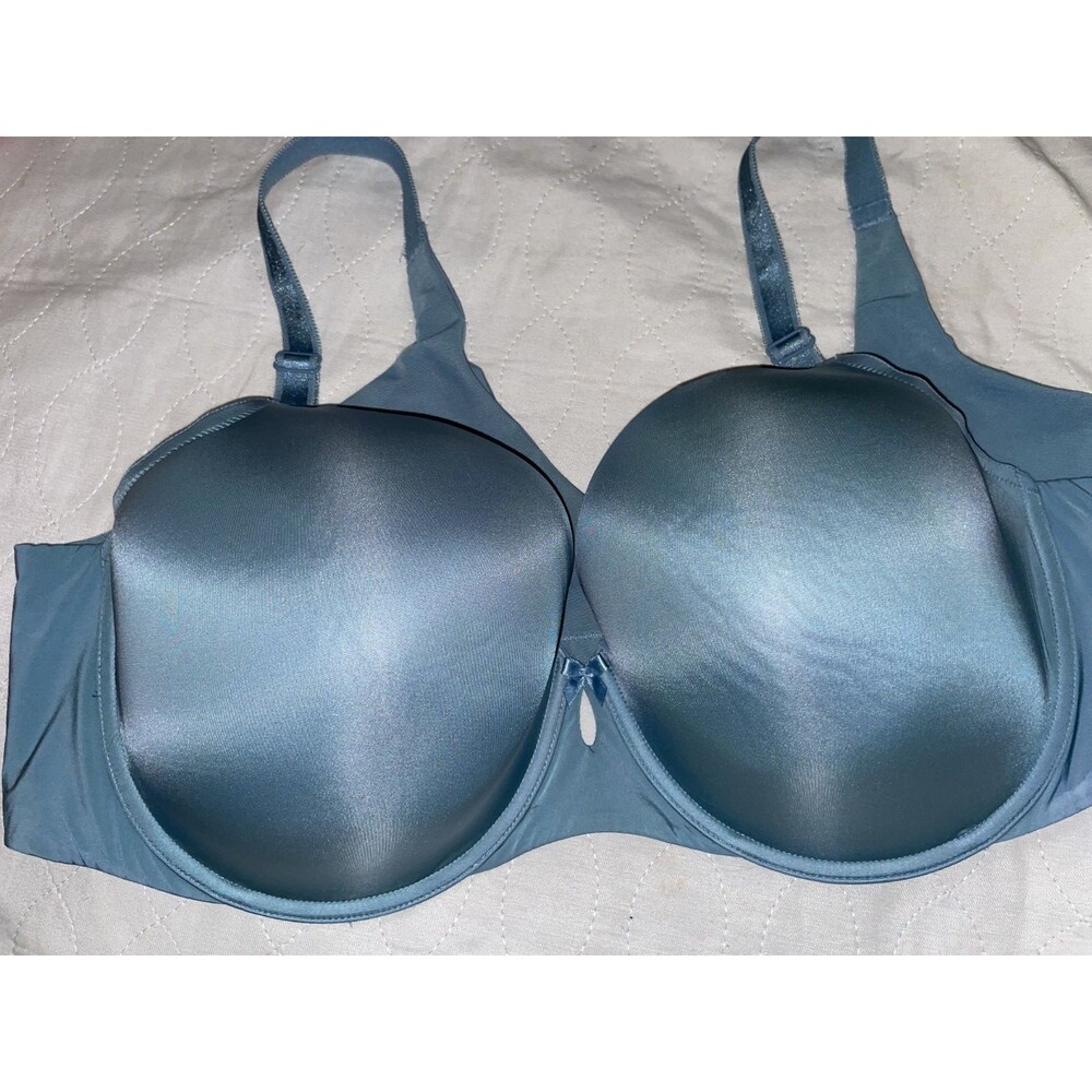 Torrid Curve Bra 50C Smooth Blue Satin